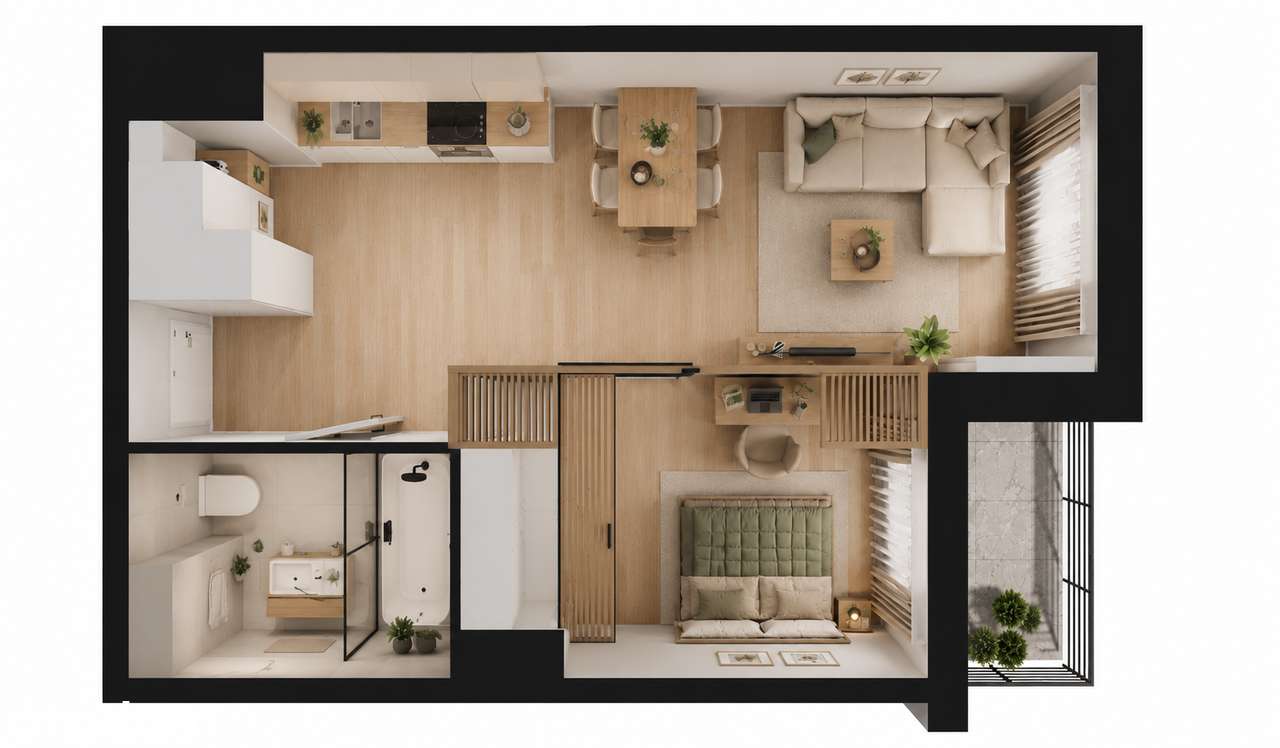 MIESZKANIE | 38,38 m² | LOGGIA | PIĄTKOWO | 10% TERAZ / 90% I KW. 2027