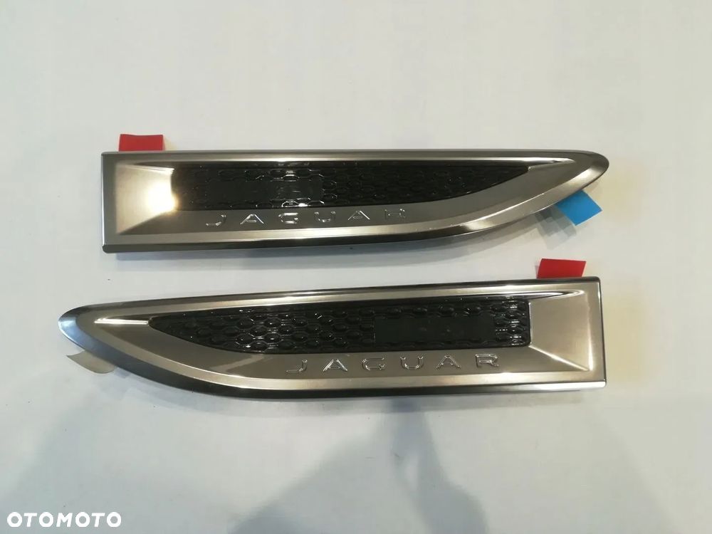 JAGUAR E-PACE X540 LISTWA WLOT BŁOTNIKA CHROM LEWA PRAWA SATYNA KOMPLET ORYGINAŁ - 12