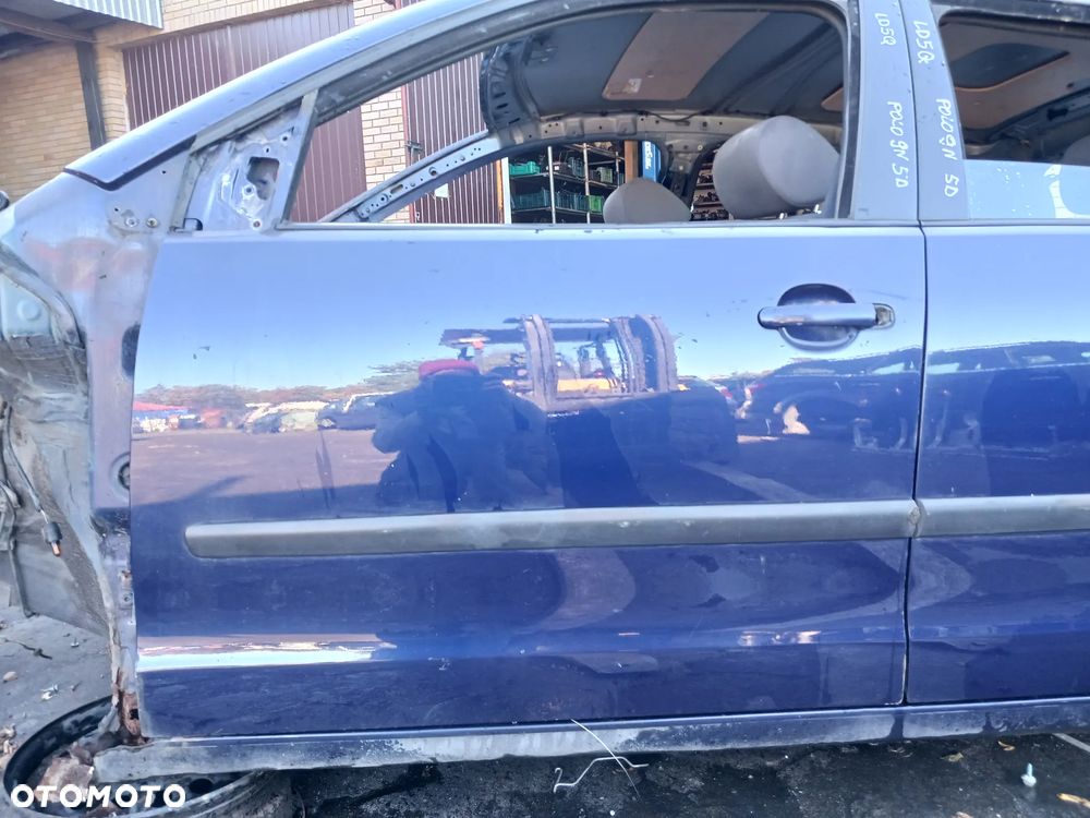 Drzwi lewe Volkswagen Polo IV 9N 01-09 kolor LD5Q niebieskie lewe przednie tylne lewy przód tył ZDROWE - 2