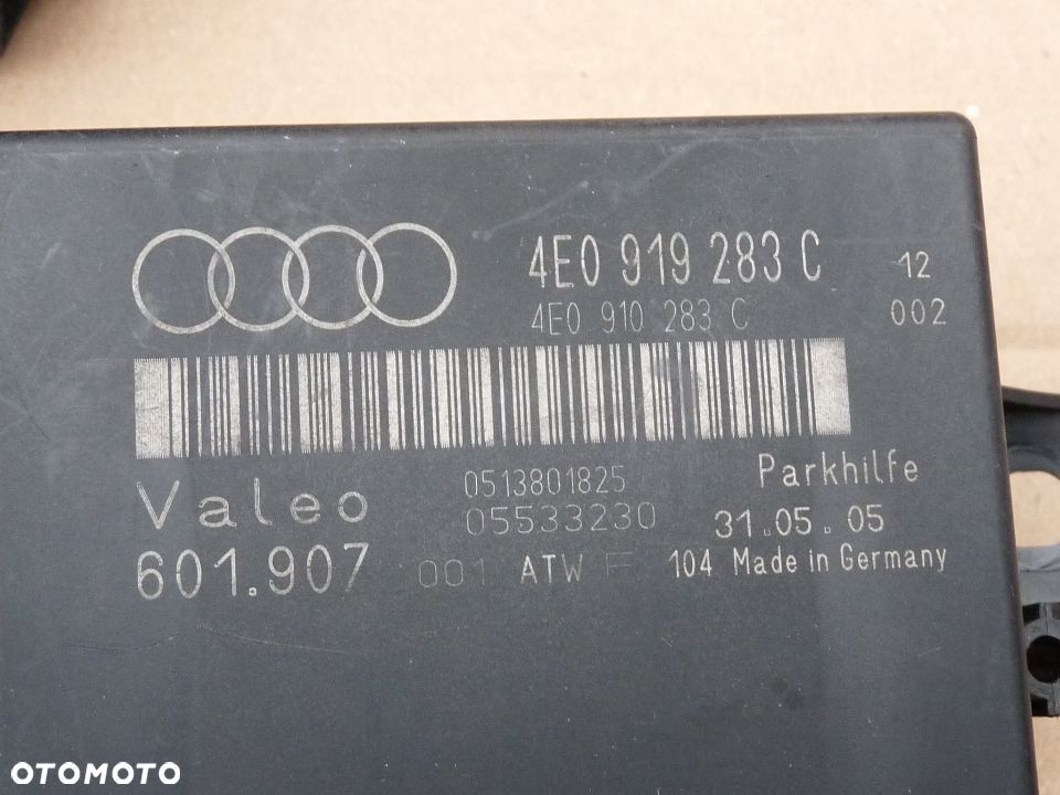 AUDI A8 D3 MODUŁ PARKOWANIA PDC STEROWNIK 4E0919283C - 3