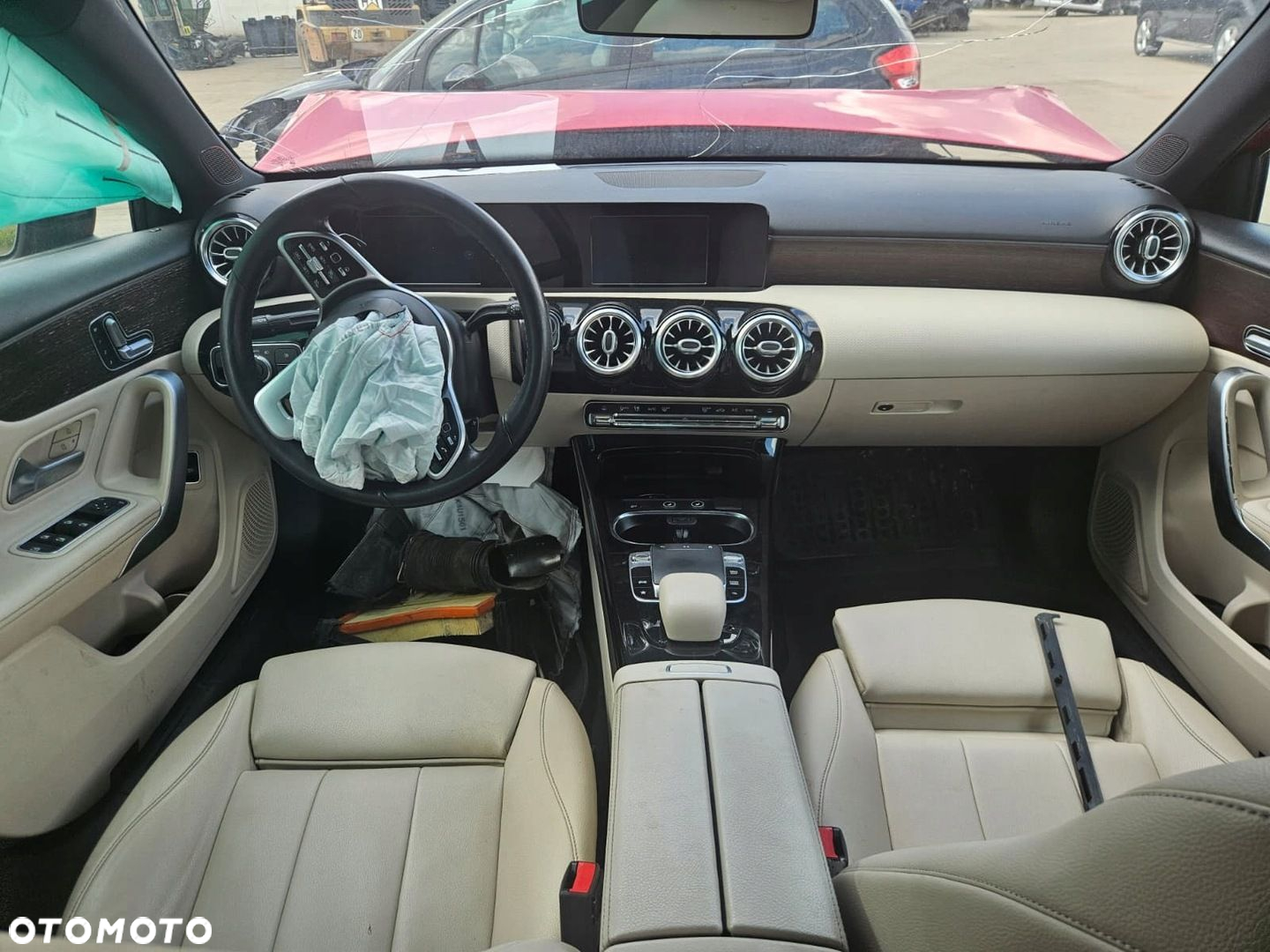 Mercedes- KL-A W177 2018/07- FOTELE KANAPA SKÓRA JASNA KOMPLET - 4