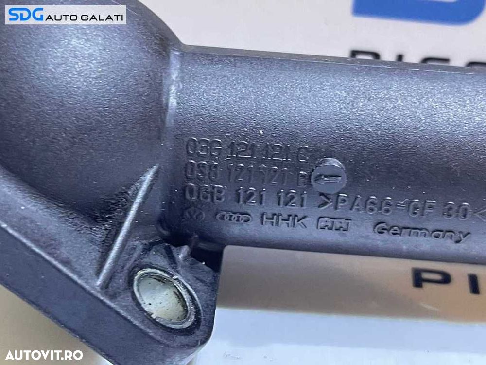 Flansa Corp Carcasa Termostat Skoda Superb 1 2.0 TDI BSS BWW 2002 - 2008 Cod 03G121121C 06B121121 038121121B [D0847] - 4
