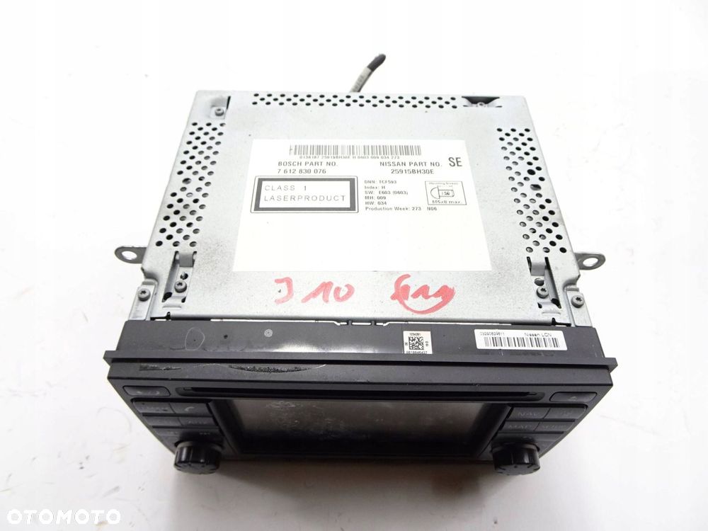 radio cd nissan qashqai j10 10-13r. 7612830076 - 2