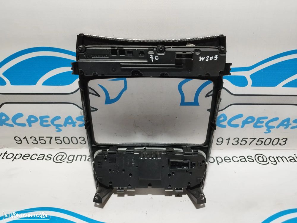 CONSOLA PAINEL CENTRAL FRENTE FRONTAL A/C 4 PISCAS DTC TRANCAR PORTAS MERCEDES W203 A2036804639 A2038219058 A2038300985 - 3