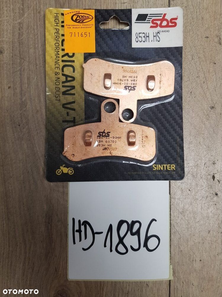Klocki hamulcowe SBS 853H.HS Harley Davidson Softail Dyna - 1