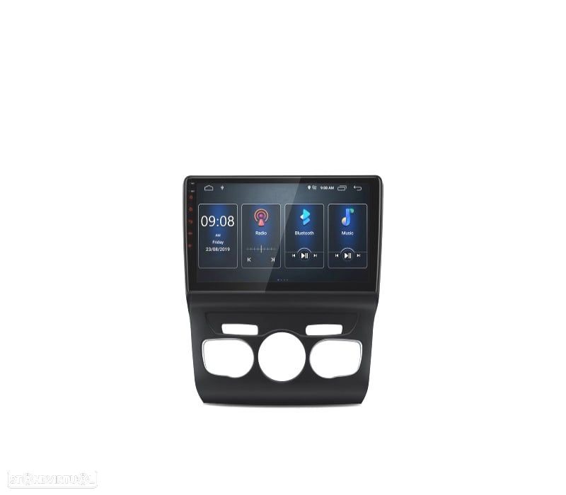 AUTO RÁDIO GPS ANDROID 12 CITROEN C4 SEDAN 10-18 TÁTIL - 4