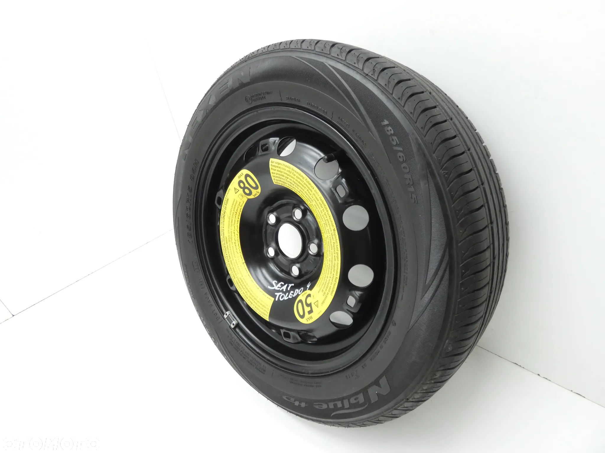 SEAT TOLEDO IV 4 KOŁO DOJAZDOWE DOJAZDÓWKA ZAPASÓWKA 185/60/15 6C0601027 GORLICE - 2