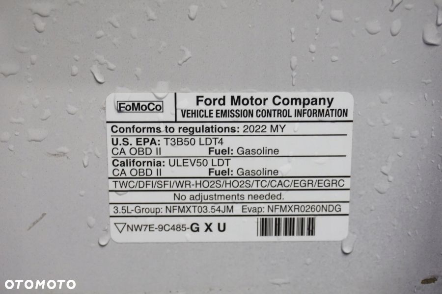 FORD F F150 TREMOR 2021 - 2024 Maska Przód Pokrywa Silnika USA - 9