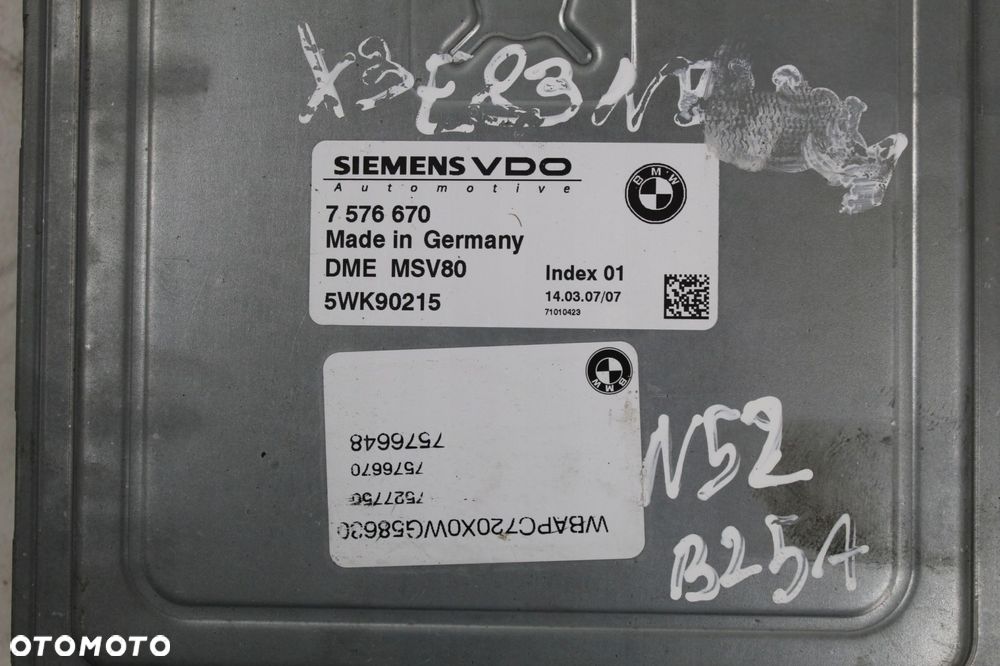 STEROWNIK EWS ZESTAW STARTOWY BMW X3 E83 2.5B N52 - 6