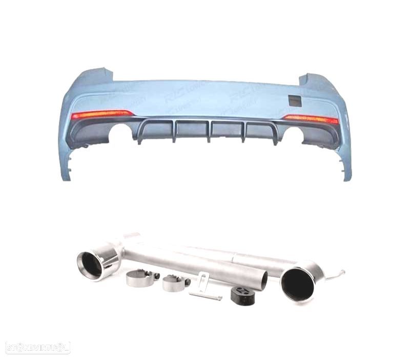 PARA-CHOQUES TRASEIRO BMW F31 TOURING LOOK M PERFORMANCE + KIT ESCAPE - 2