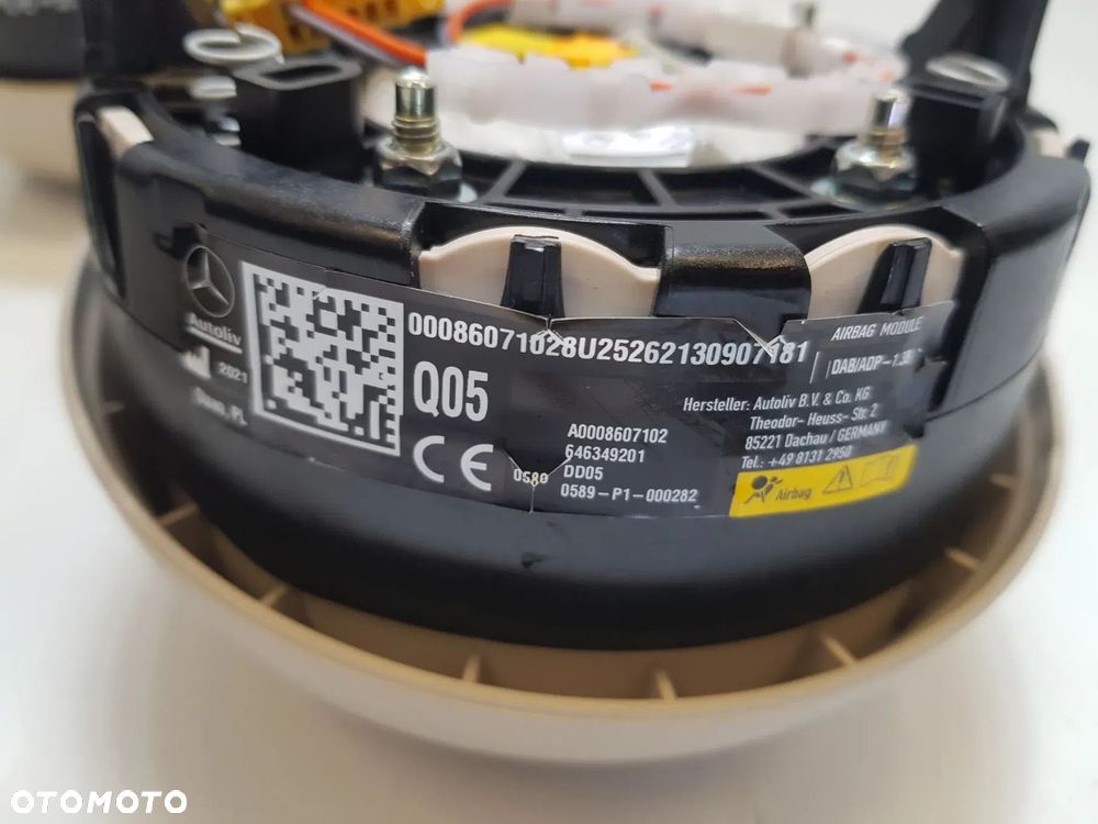 NOWY AIRBAG PODUSZKA KIEROWCY MERCEDES AMG A0008607102 W213 S213 W213 LIFT E-KLASA CLS W257 W206 C-KLASA W247 B-KLASA W1 - 5