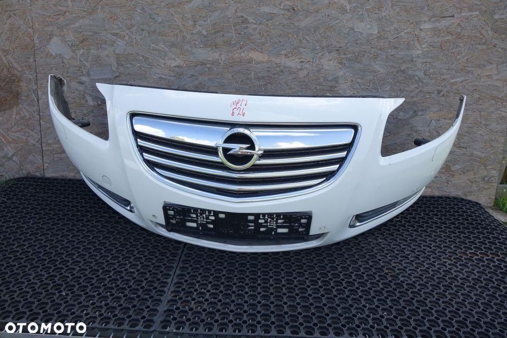 ZDERZAK PRZÓD PRZEDNI KPL BIAŁY OPEL INSIGNIA A KSENON SPRYSKI 10- Z40R . - 1