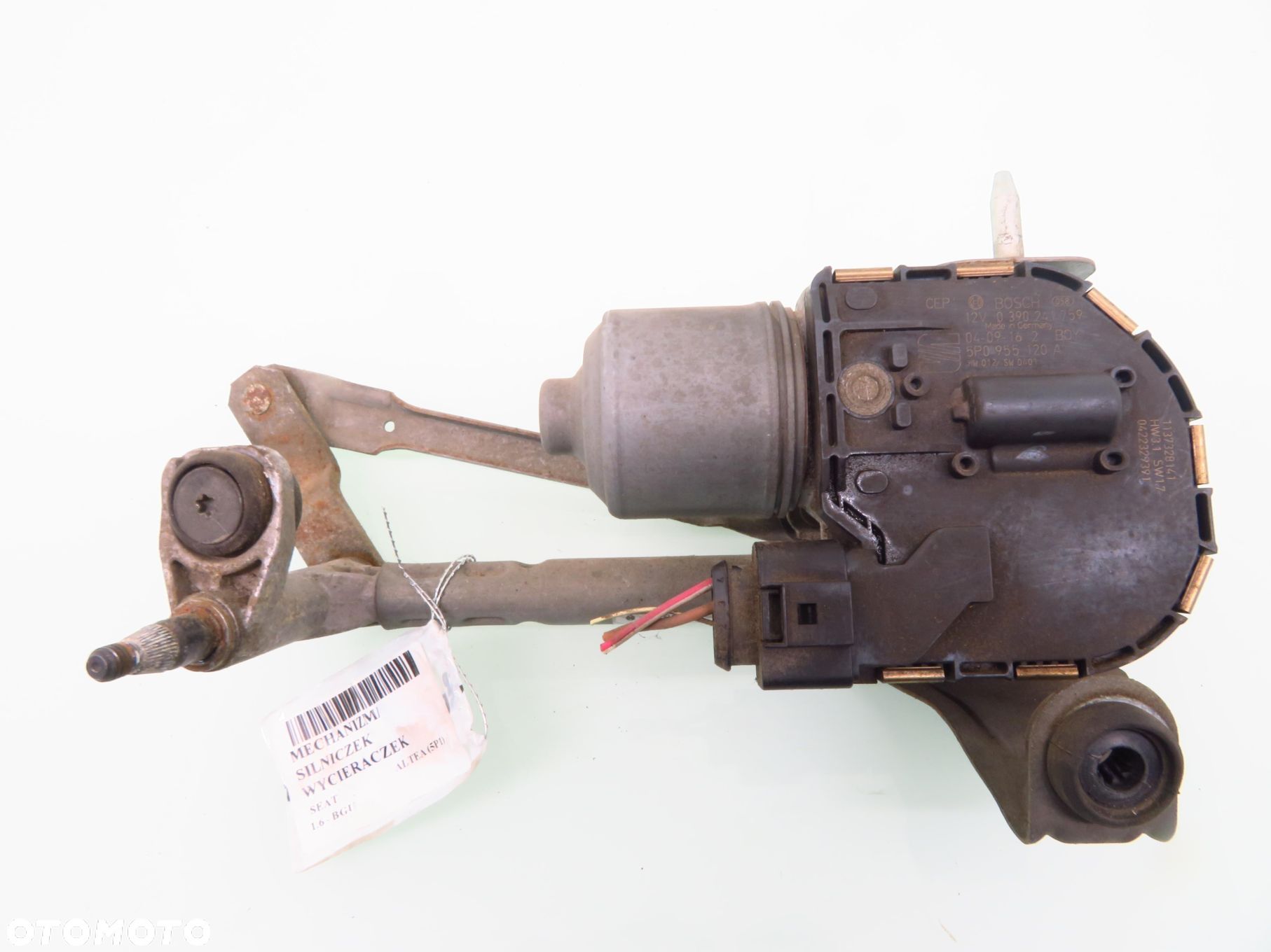 MECHANIZM WYCIERACZEK SEAT ALTEA 5P0955024C 0390241759 3397020646 - 1