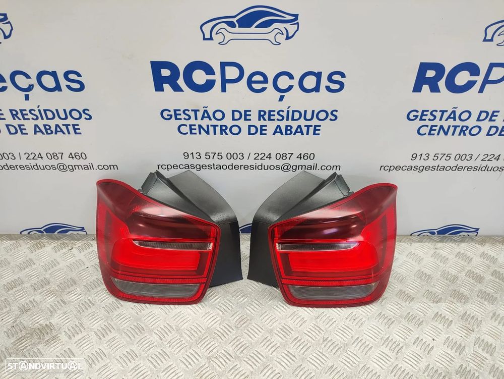 Farolins Tras Traseiros Esquerdo Direito Original LED BMW Serie 1 F20 5 portas F21 2 portas 7241543 7241544 2011 - 2014 - 2