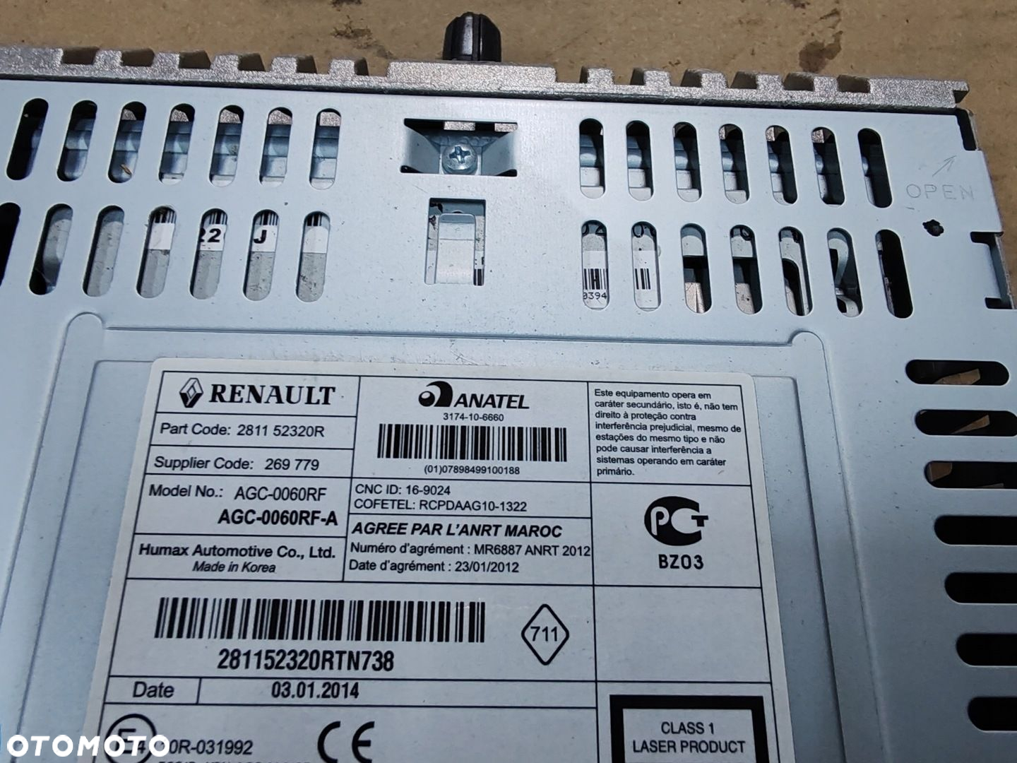 Radio oryginalne CD 281152320r Dacia Sandero II Stepway 12-16 - 3