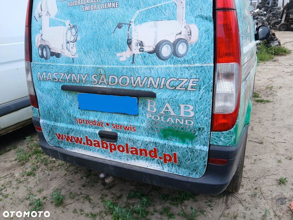 MERCEDES BENZ VITO W639 3586 maska pokrywa silnika klapa bagażnika zderzak lampa reflektor pas - 5