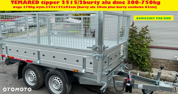 TEMARED TIPPER 2515/2 ALU burty + nadstawka siatkowa