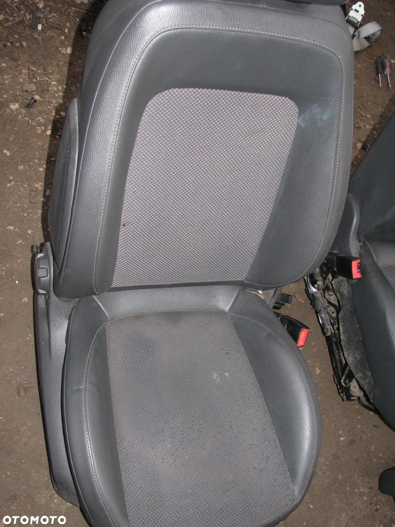 FOTELE KANAPA KOMPLET OPEL CORSA D 5D PÓŁSKÓRA - 6