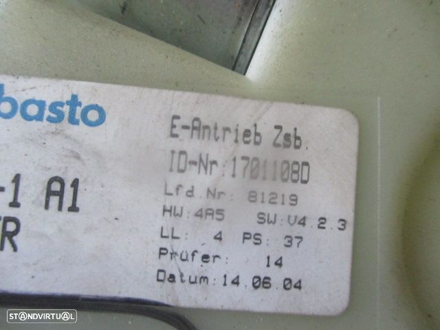 Modulo 17011080 RENAULT ESPACE 2005 Teto Solar - 2