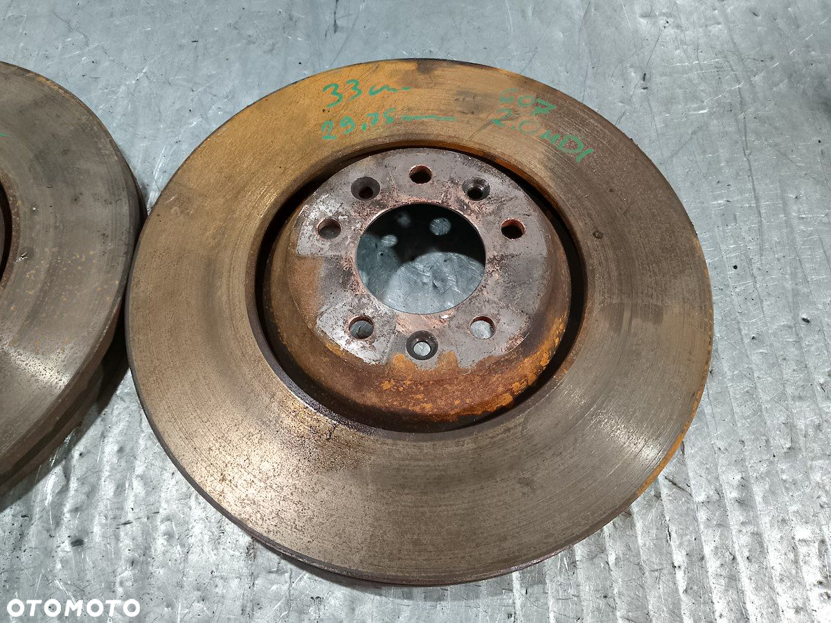 TARCZE HAMULCOWE PRZÓD PEUGEOT 607 2.0 HDI - 2