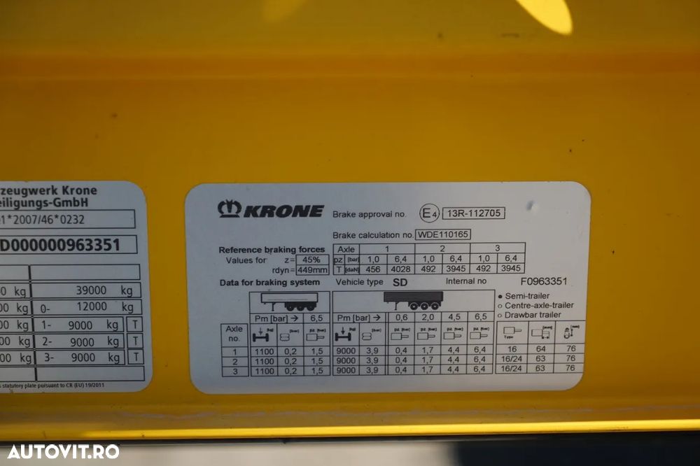 Krone CORTINĂ KRONE / MEGA / PLATĂ JOSĂ / - 29