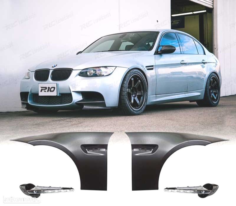 CONJUNTO DE GUARDA-LAMAS DIANTEIRO BMW E90 E91 05-12 LOOK M3 - 1