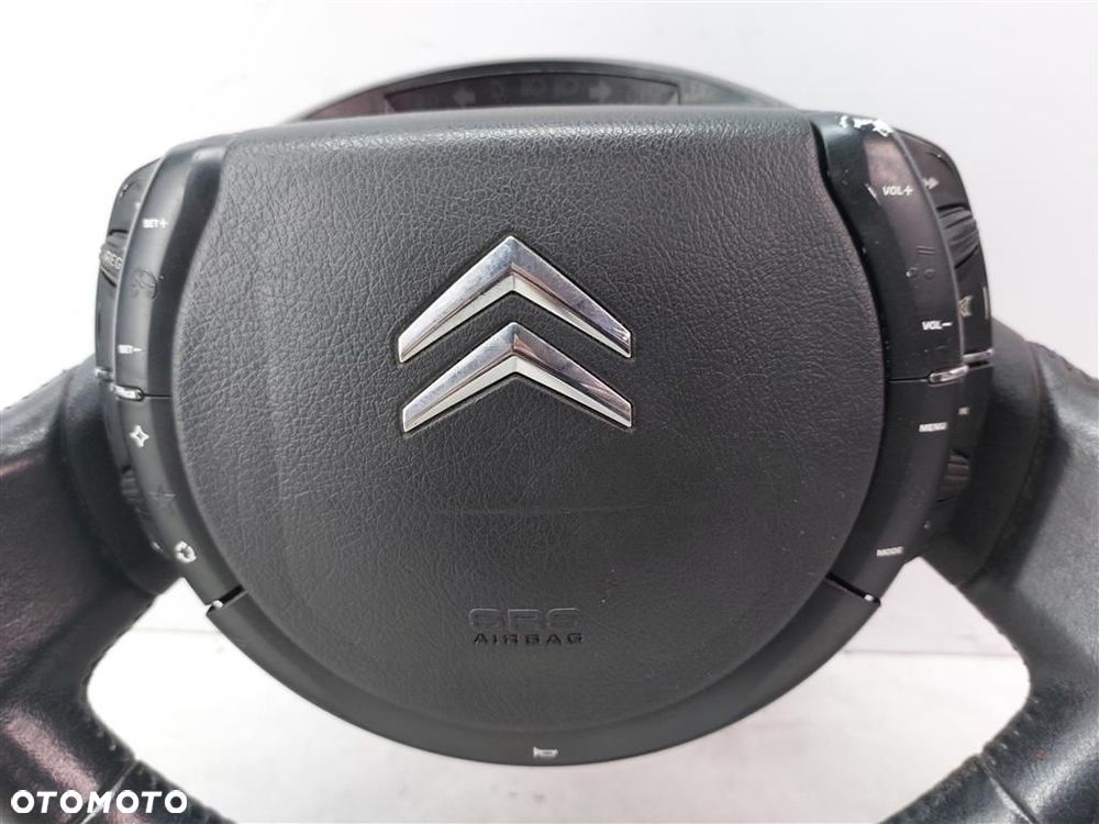 Kierownica z poduszką AIRBAG SKÓRA Citroen C4 I 2004-2008 PRZED LIFT 96591807ZD - 6