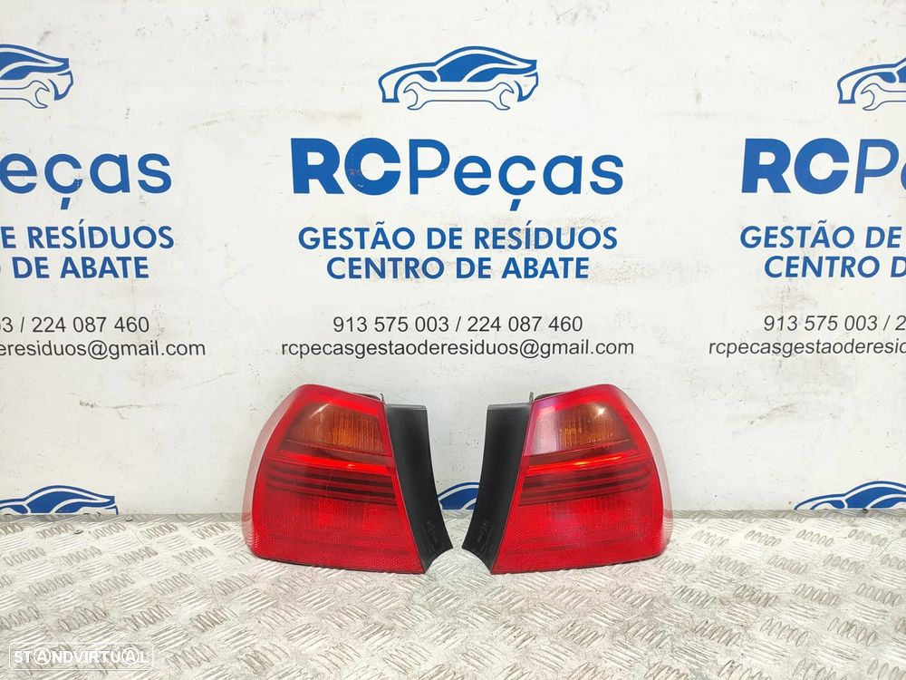 Farolins traseiros trás direito esquerdo originais BMW Serie 3 E90 Sedan Carro Pré LCI de 2004 a 2008 - 1