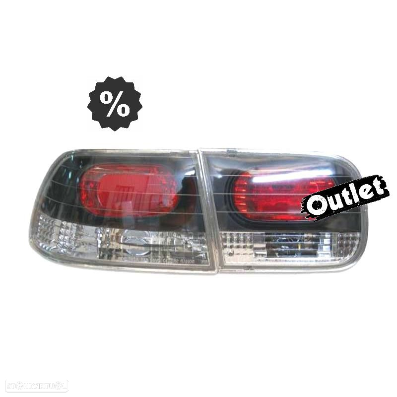 R012302C1 FAROLINS HONDA CIVIC 2P 92-95 LOOK LEXUS FUNDO PRETO - 6