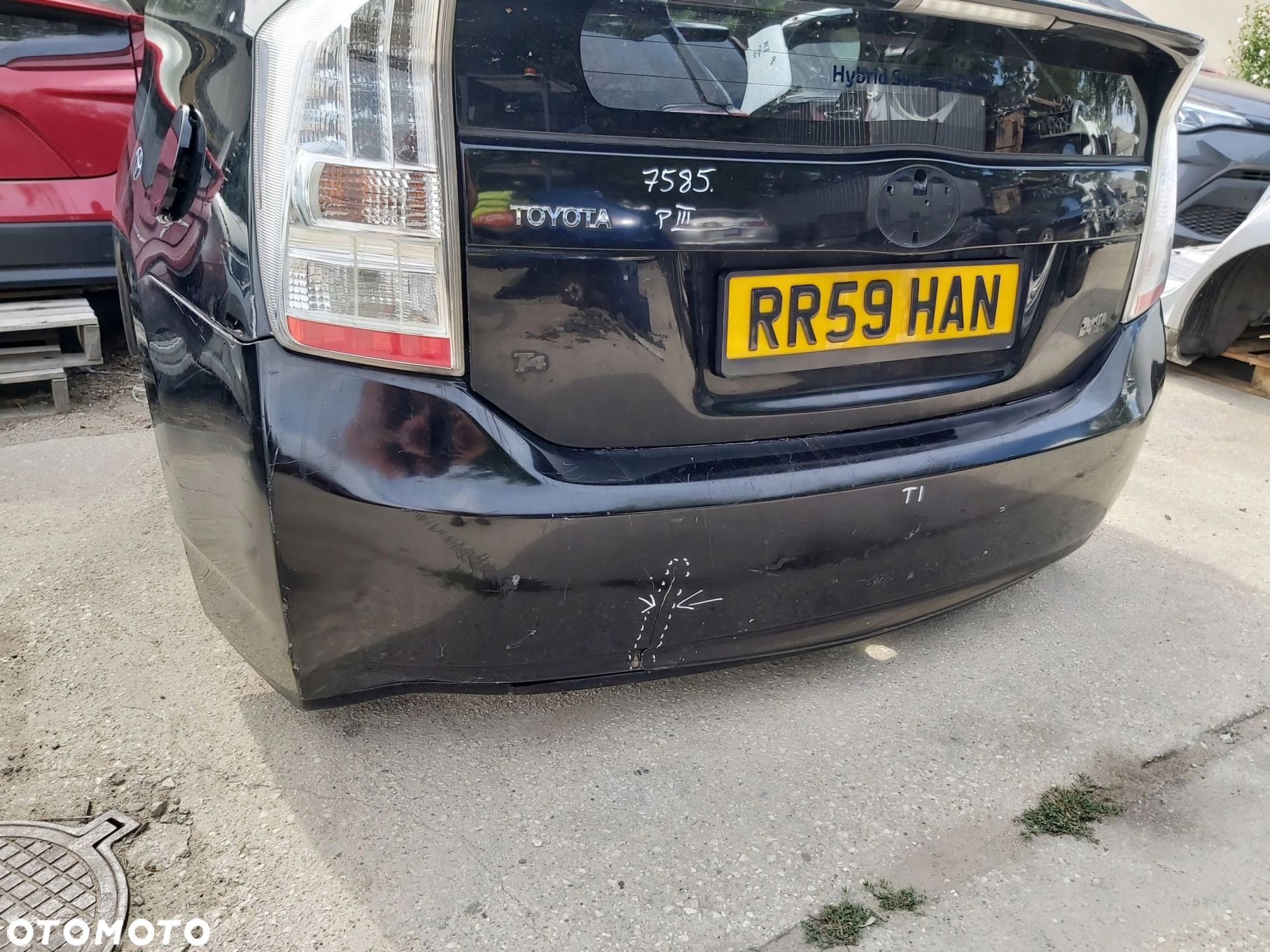 Toyota Prius III kompletny tył zderzak klapa lampa błotnik pas tylny wanna - 12