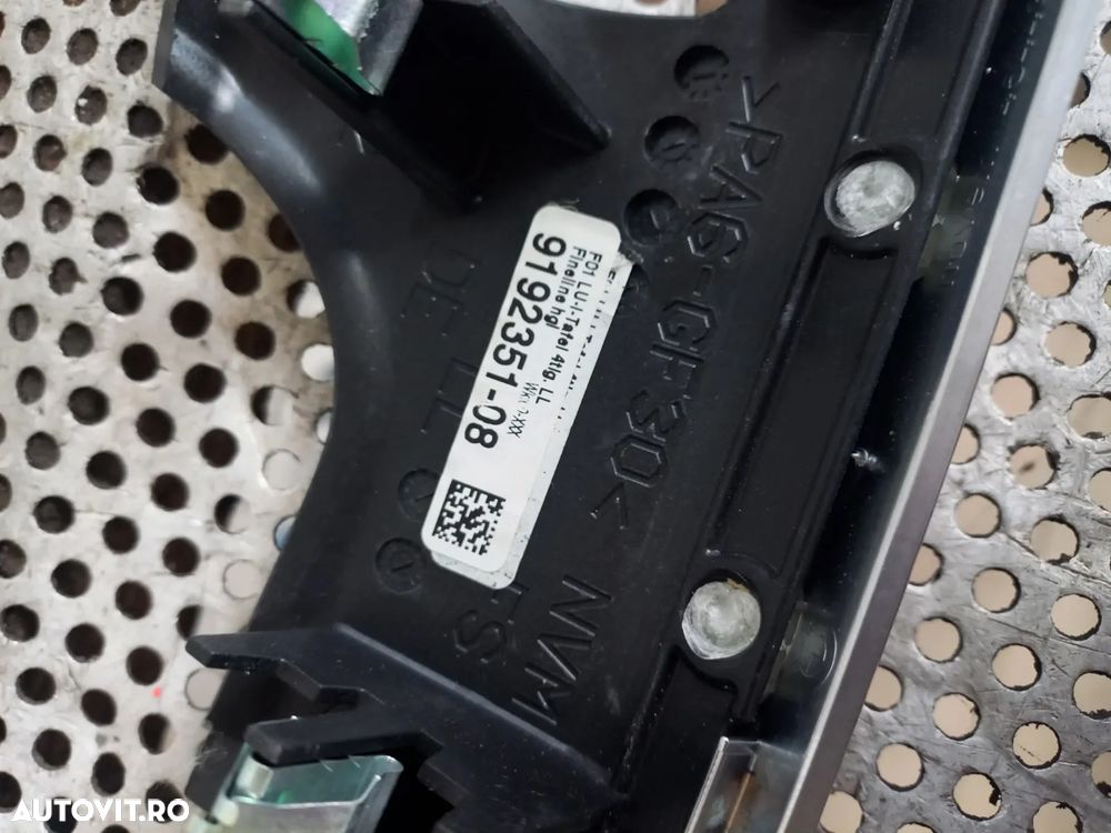 Ornament Trim Bord Bloc Lumini Lemn Mahan Bmw Seria 7 F01 F02 F03 F04 Volan Stanga Europa Dezmembre - 6