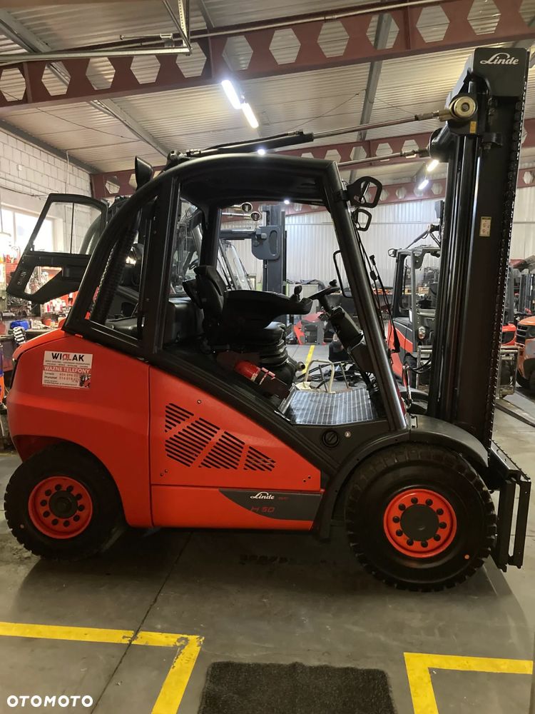 Linde [2012] WÓZEK WIDŁOWY LINDE H50D diesel 5ton - 9