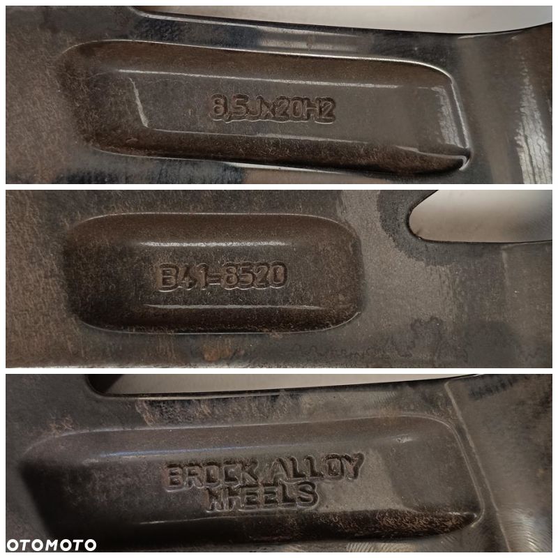 Alufelgi 5x108 20 Ford Volvo Land Rover Jaguar Brock B41-8520 4szt (F9361) - 8