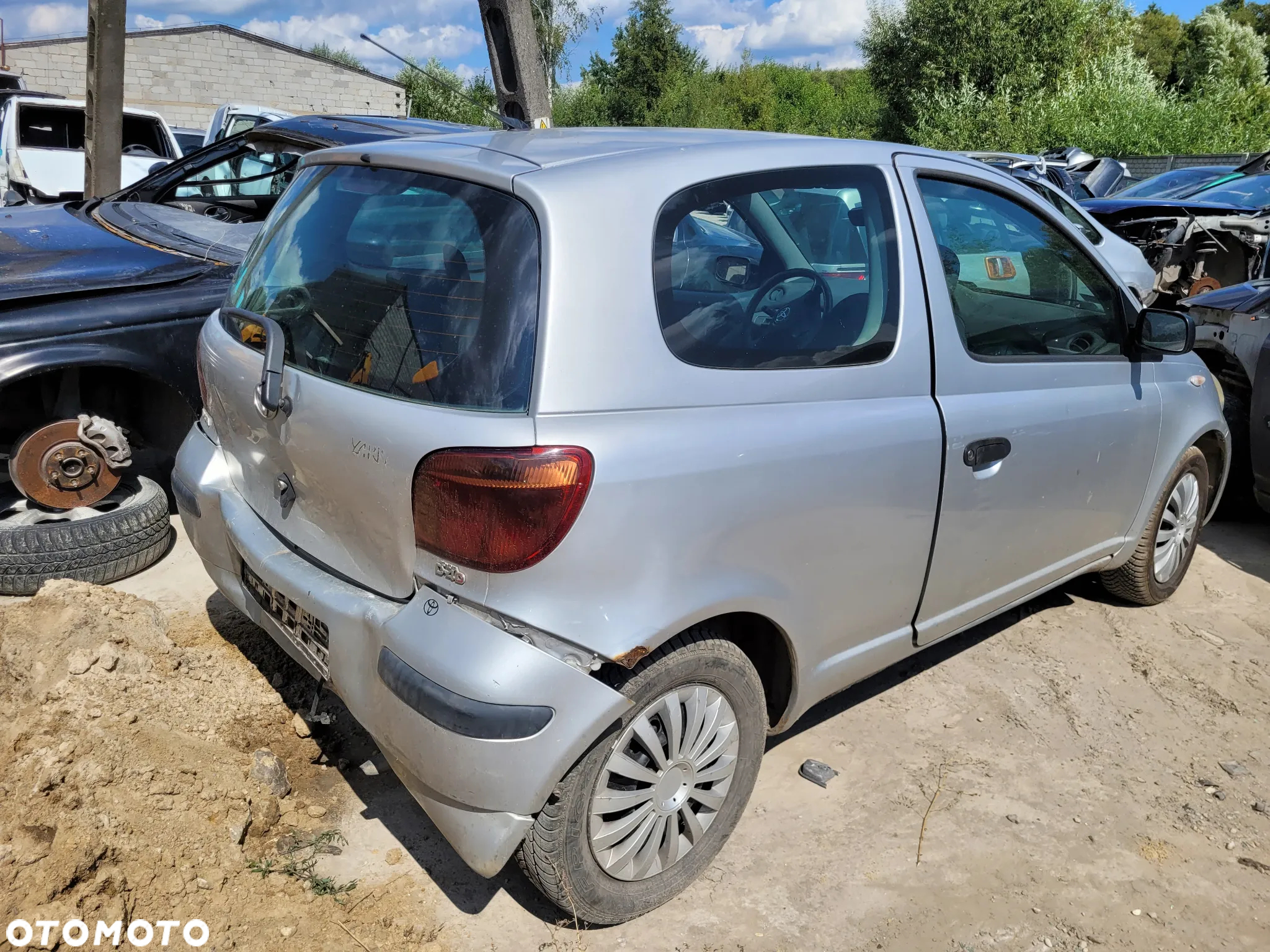 TOYOTA YARIS 1 LIFT 1E7 maska pokrywa silnika klapa bagażnika zderzak lampa reflektor pas przedni stop lampy halogeny - 2