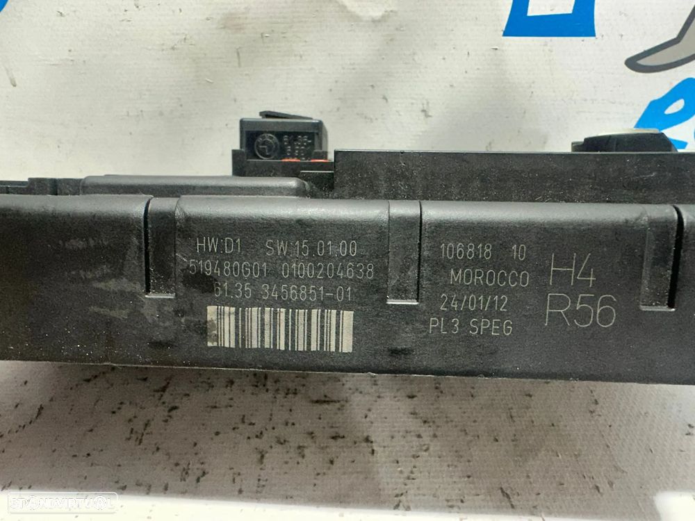 .Caixa Modulo BCM Fusiveis Original BMW Mini R56 Cooper S One D 3456851 2006 - 2013 - 8