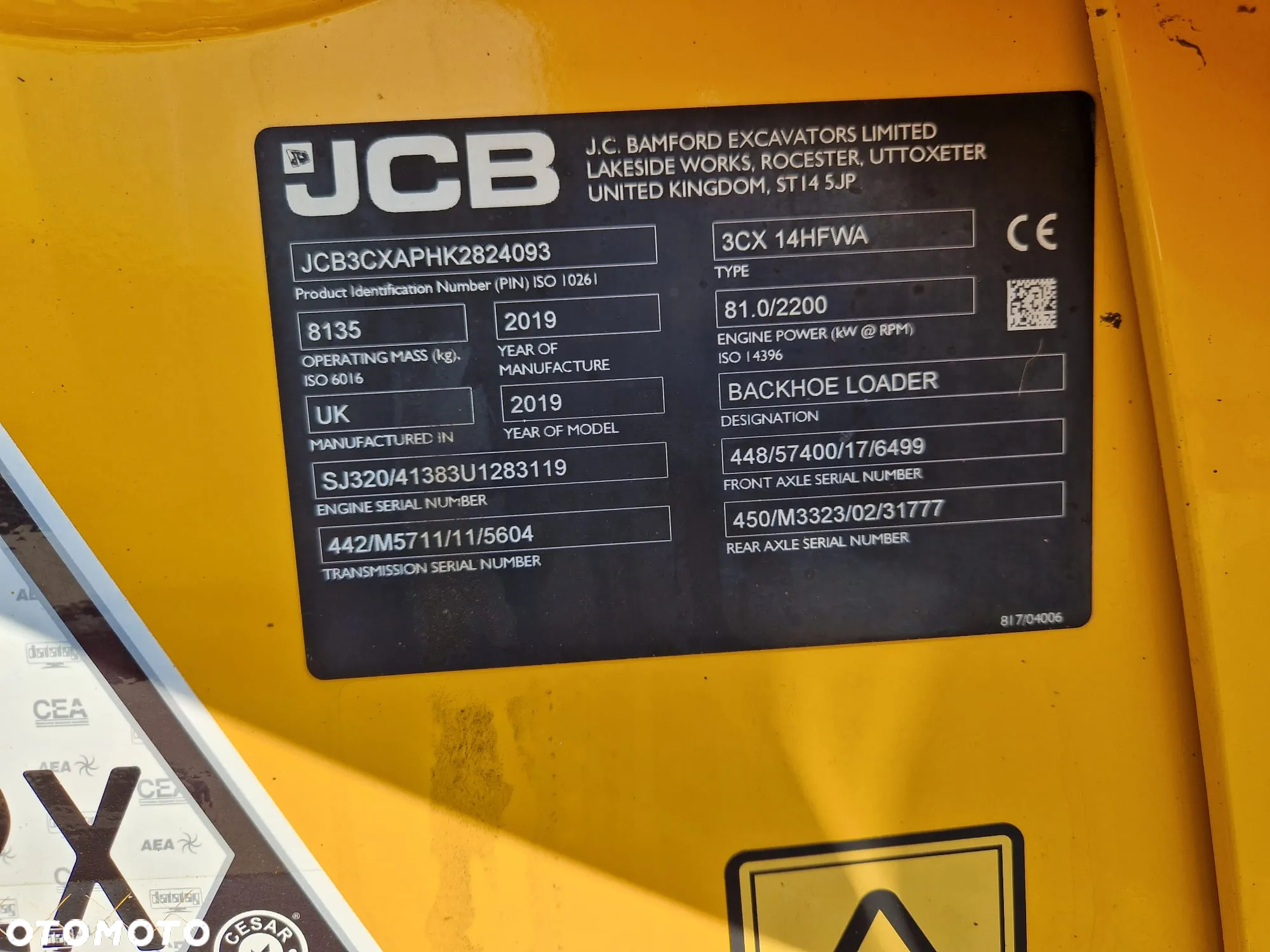 JCB 3CX Contractor AEC * 2019r. * klimatyzacja * Joystick * Toruelock * - 8