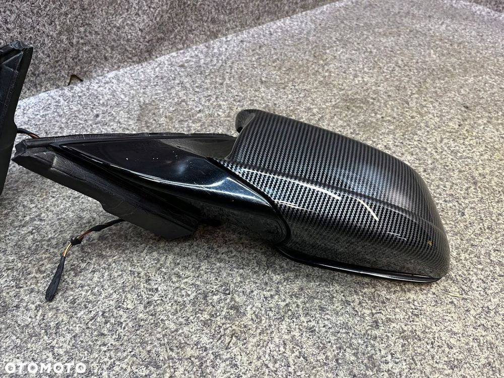 Lusterko prawe lewe nakladka CARBON 3 PIN KOMPLET BMW F11 F10 SKLADANE - 6