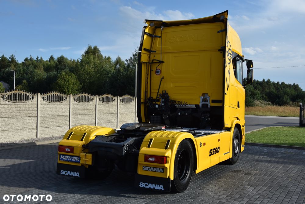Scania S580 V8 !  / FULL OPCJA / CAŁA NA PODUSZKACH  / SKÓRA / FULL LED / HYDRAULIKA  / KLIMA POSTOJOWA  / FULL LED / STANDARD / RETARDER / FULL SERWIS ASO SCANIA ! Jak nowa ! ! - 9