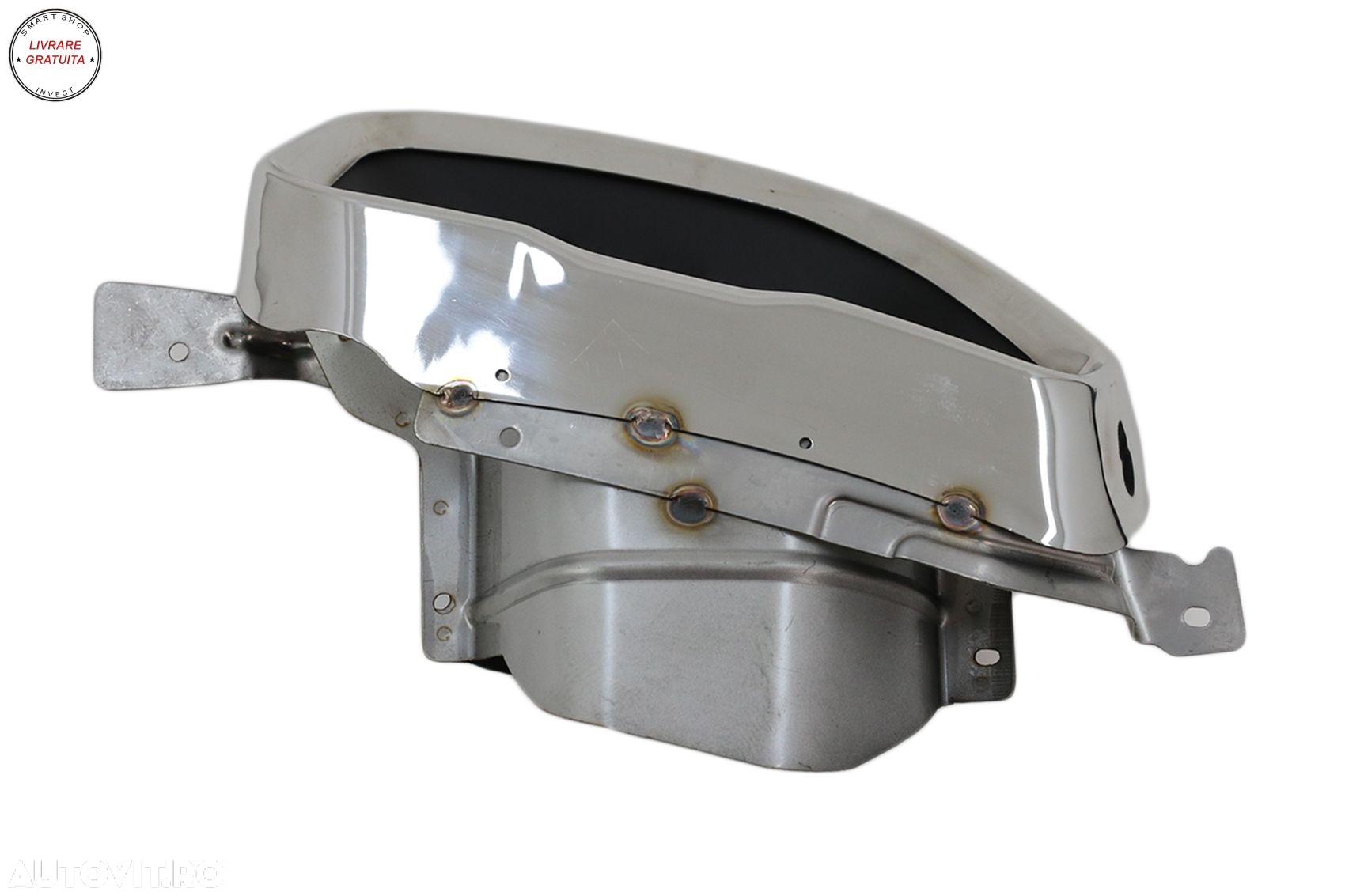 Difuzor Bara Spate cu Ornamente Evacuare Crom BMW 4 Series G22 G23 M Sport (2020-u- livrare gratuita - 8
