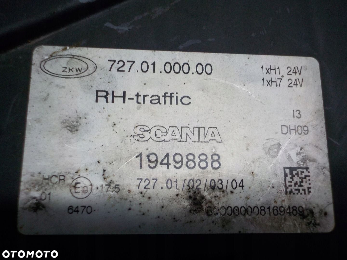 SCANIA R LAMPA LEWA H7 - 5