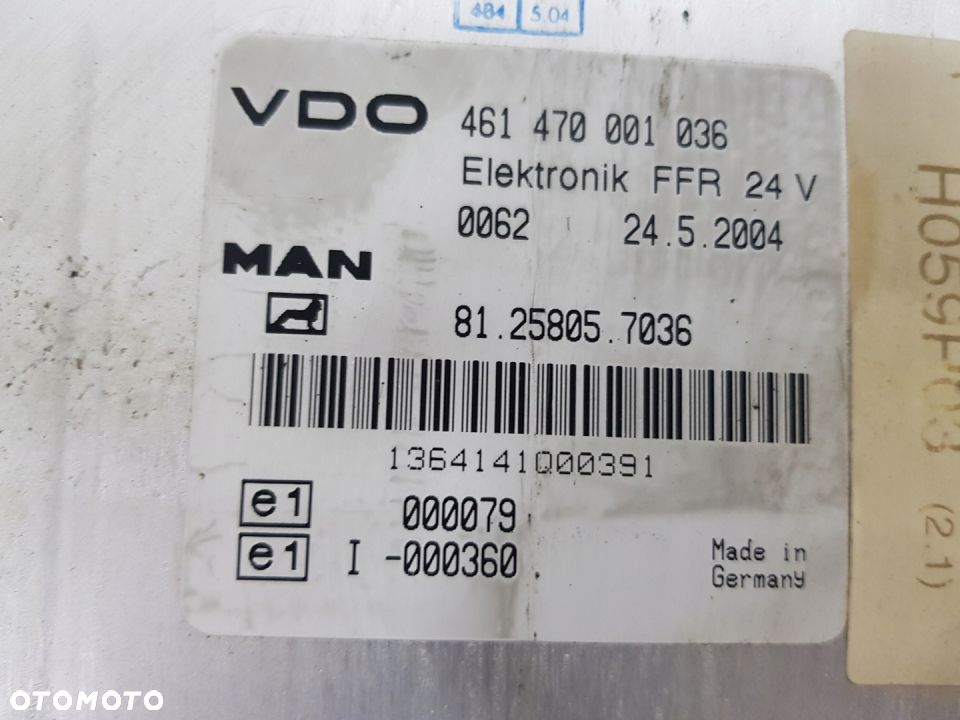 STEROWNIK ELEKTRONIK FFR MAN TGA TGL 81.25805.7036 - 2