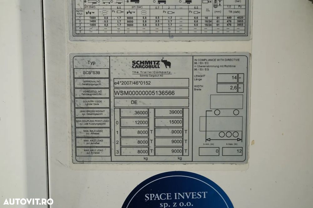 Schmitz Cargobull REFRIGERAT / TRANSPORT VECTOR 1550 / AXĂ RIDICATĂ / RECIPIENT DUBLU / COȘURI PENTRU PALEȚI - 27