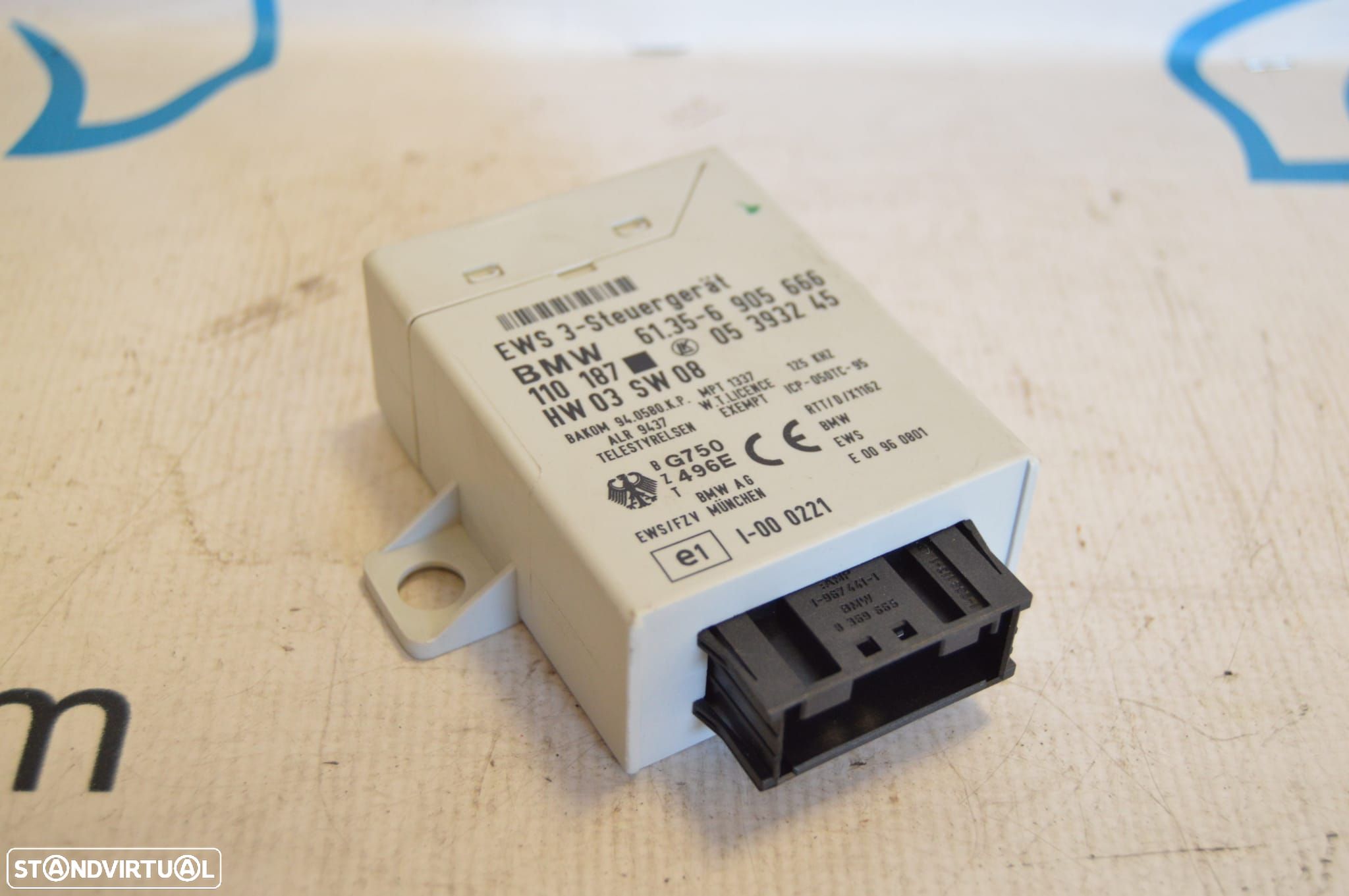 MODULO SWITCH COMANDO CENTRALINA ECU INGNICAO IGNIÇÃO IMOBILIZADOR 6905666 6135 61356905666 BMW SERIE 3 E46 325i 192CV M54B25 SERIE 5 E60 E61 - 1