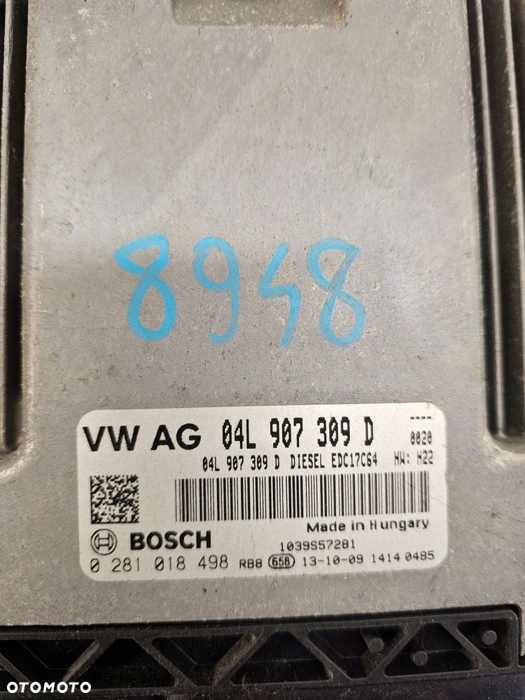vw audi seat skoda 2.0 tdi komputer sterownik silnika 04l907309d - 2