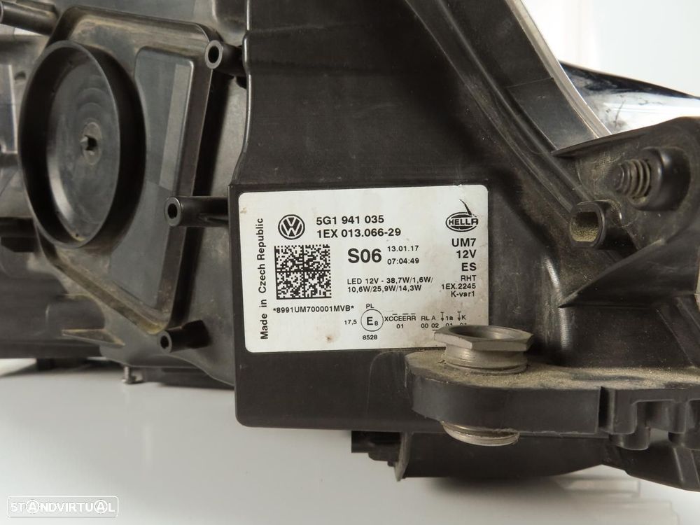 Farol LED Esquerdo Usado / Original VW GOLF VII (5G1, BQ1, BE1, BE2)/VW GOLF VII... - 4