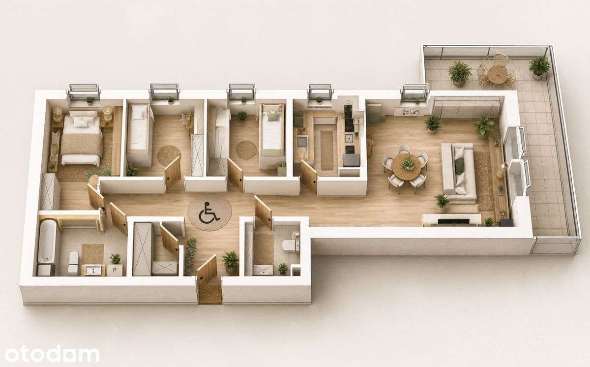 Apartament 5 camere, 90 m²