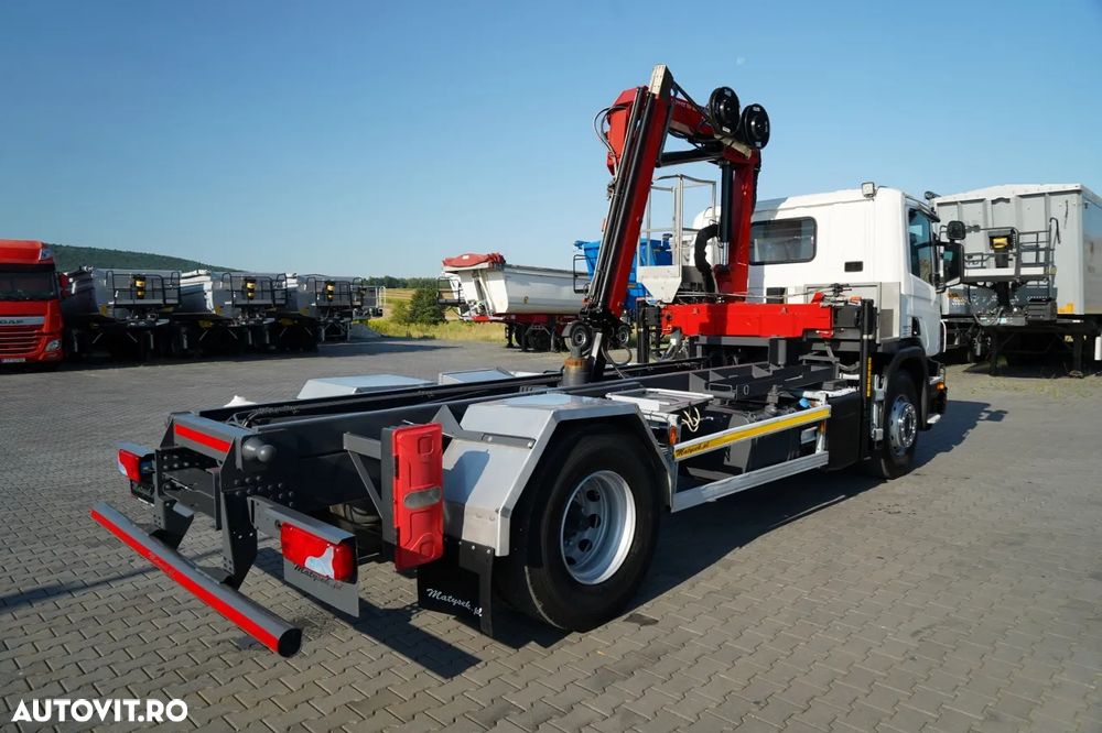 Scania P 280 / CILINDRU BASCULABIL / + HMF 635 HDS / CAPACITATE DE RIDICARE 1.500 KG / EXTENSIE MAXIMĂ 7 M / RADIOCOMANDĂ / EURO 6 - 14