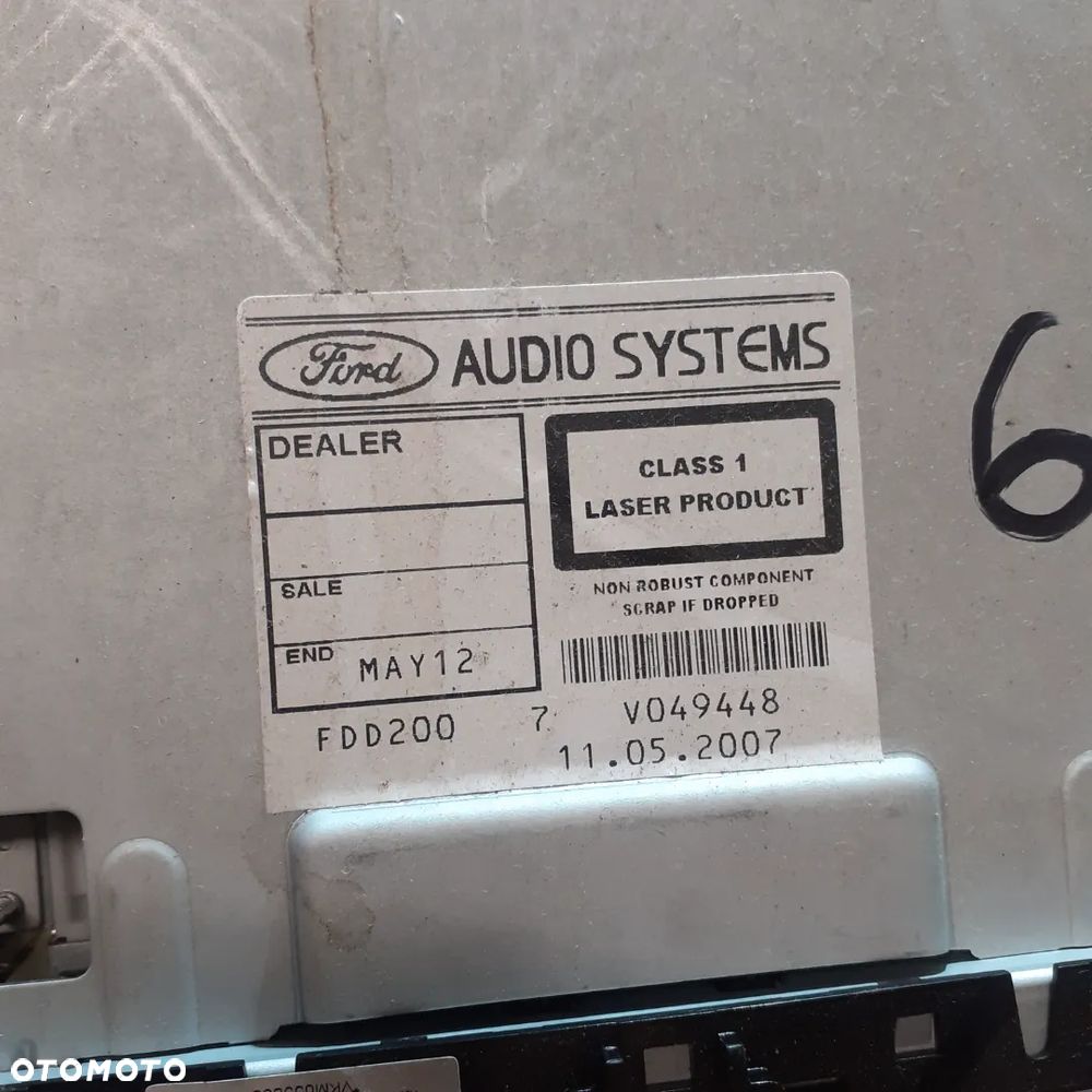 FOCUS MK2 04-08 RADIO CD 7M5T18C815BA 6000CD - 7