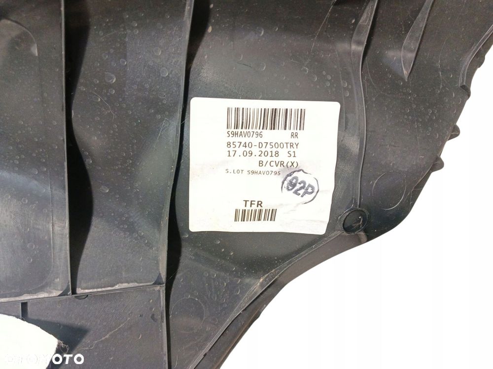 BOCZEK BAGAŻNIKA PRAWY HYUNDAI TUCSON III LIFT (2018-2020) 1.6 GDI 132KM 85740D7000 - 4