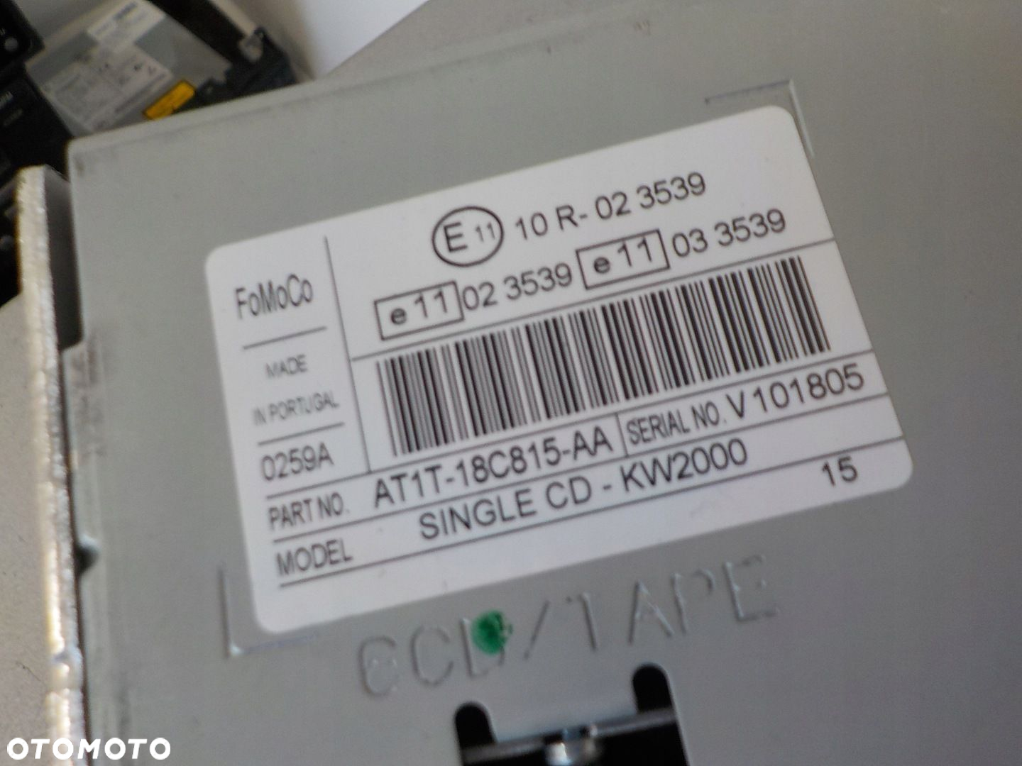 FORD TRANSIT CONNECT RADIO FABRYCZNE KOD - 2